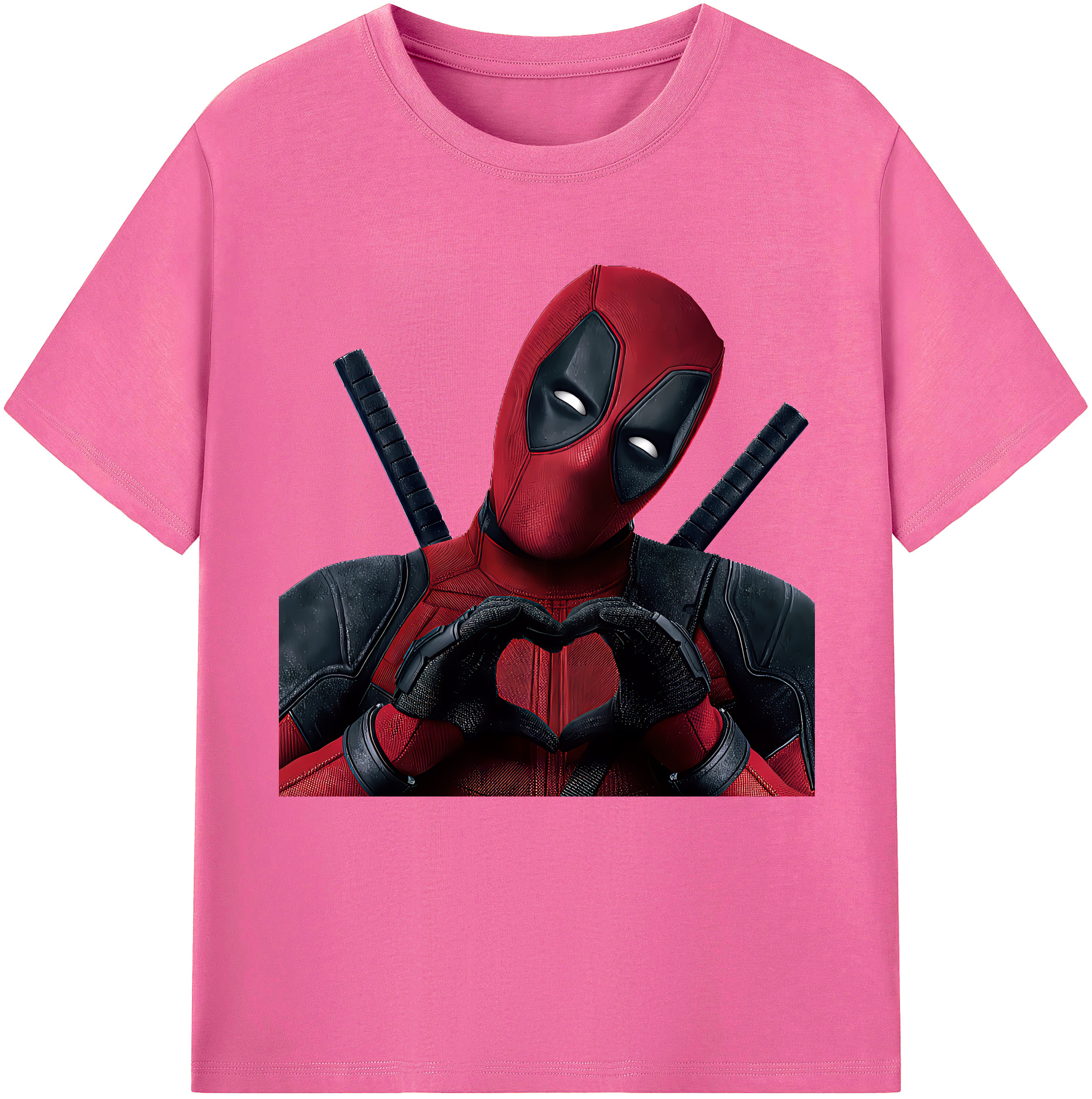 （画像用） Deadpool デッドプール レディースカジュアルプリントTシャツ（綿100％）
